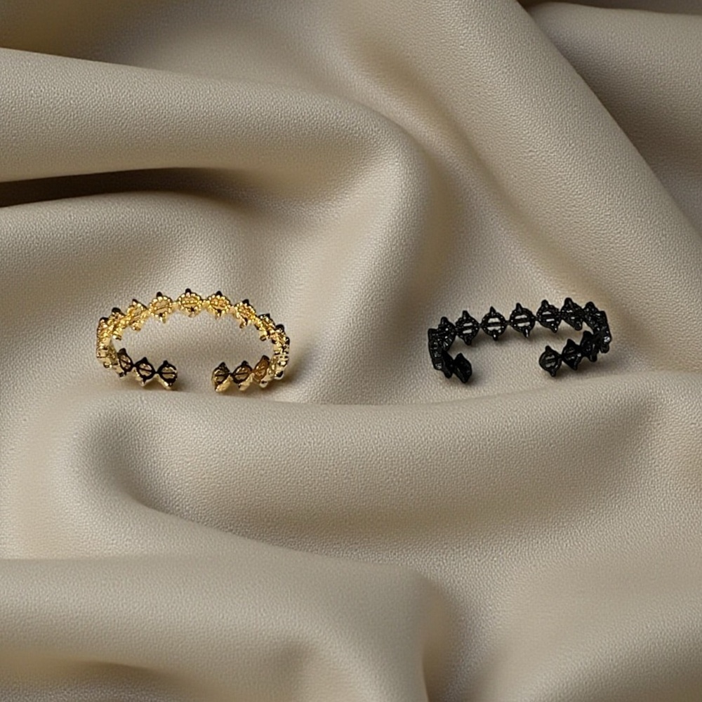 Elegant Gold and Black Women's Jewelry Set